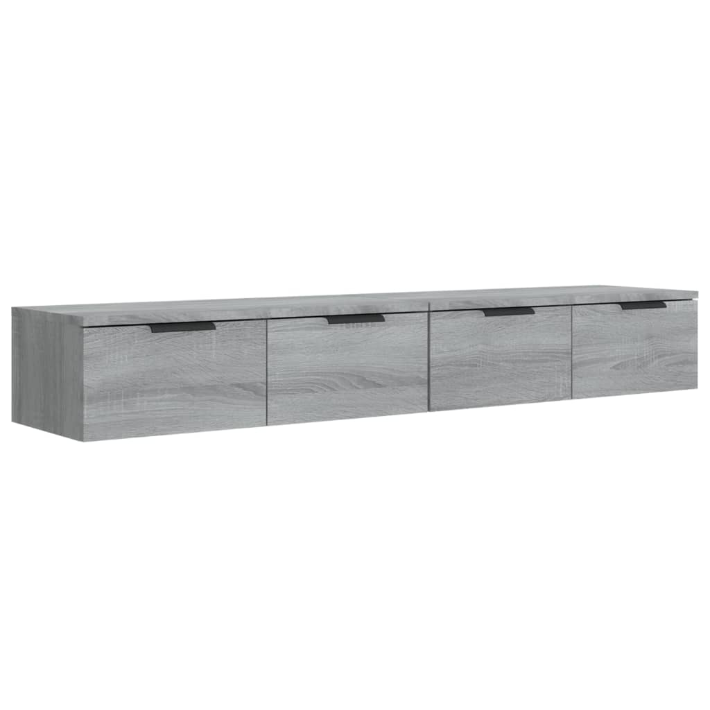 vidaXL NĂˇstÄ›nnĂ© skĹ™Ă­Ĺ�ky 2 ks ĹˇedĂ© sonoma 68x30x20 cm kompozitnĂ­ dĹ™evo