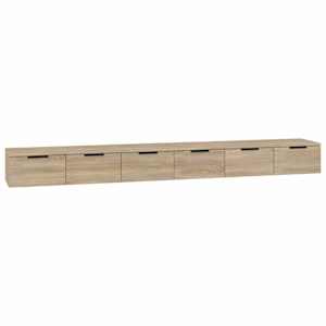 vidaXL seinakapp, 2 tk, sonoma tamm, 102x30x20 cm, tehispuit