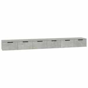 Nástěnné skříňky 2 ks betonově šedé 102 x 30 x 20 cm kompozit - obrázek 2
