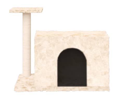 vidaXL Kratzbaum mit Sisal-Kratzsäule Creme 51 cm