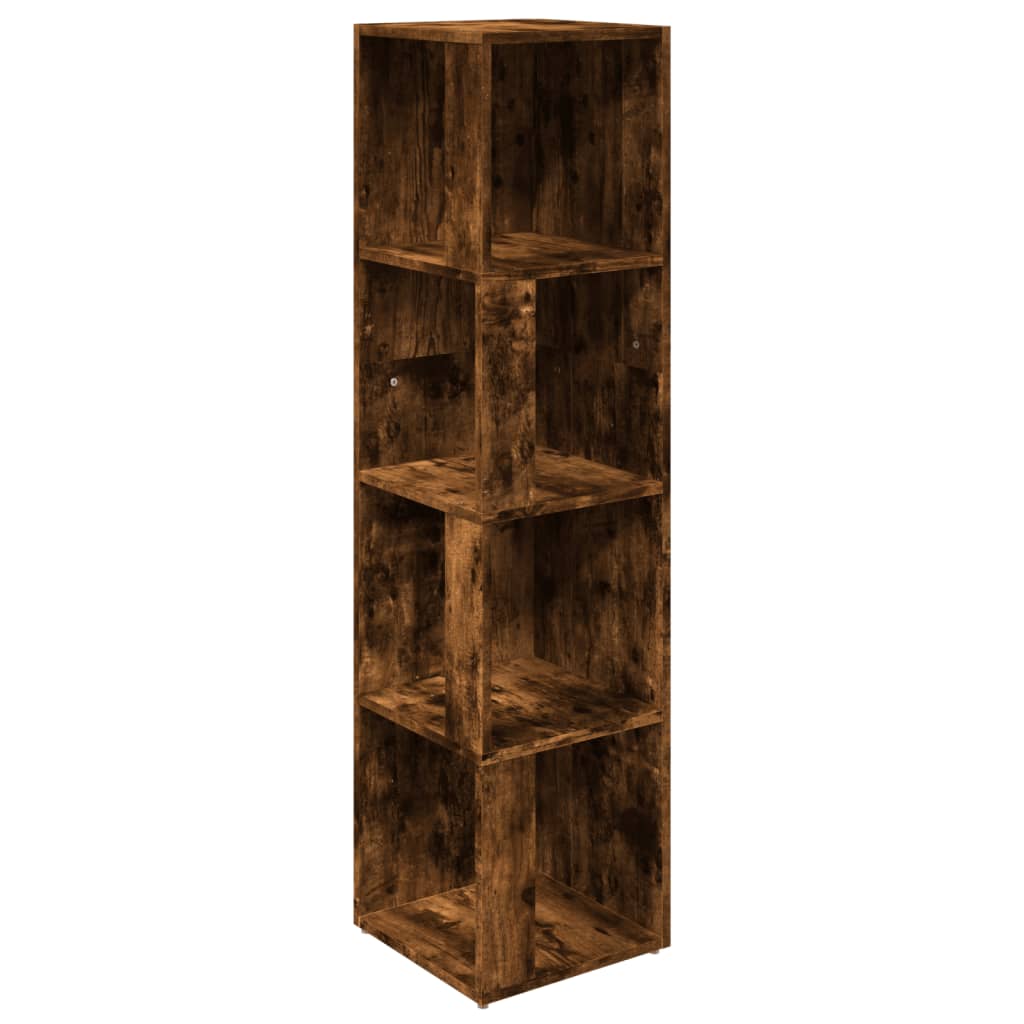 vidaXL Rohová skříňka kouřový dub 33 x 33 x 132 cm kompozitní dřevo