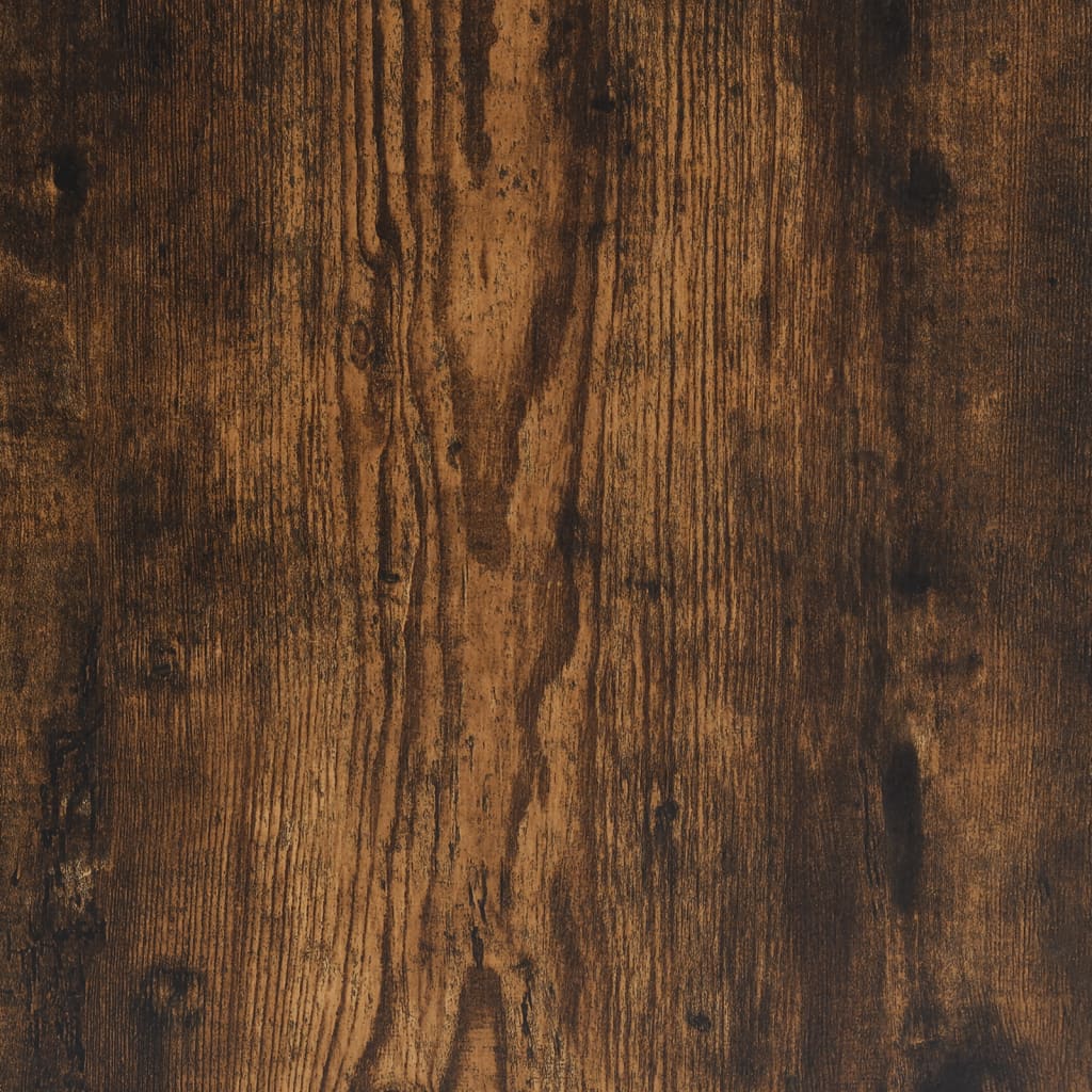 füstös tölgyszínű szerelt fa sarokszekrény 33 x 33 x 132 cm