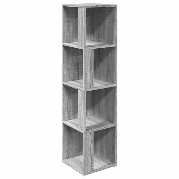 vidaXL nurgakapp, hall Sonoma tamm, 33 x 33 x 132 cm, tehispuit
