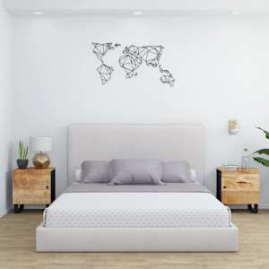 Nočna omarica 2 kosa 40x33x46 cm trdna borovina