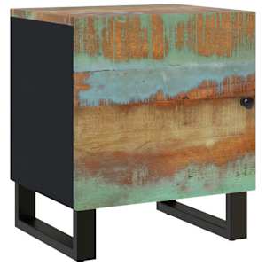 Noční stolky 2 ks 40 x 33 x 46 cm masivní recyklované dřevo - obrázek 13