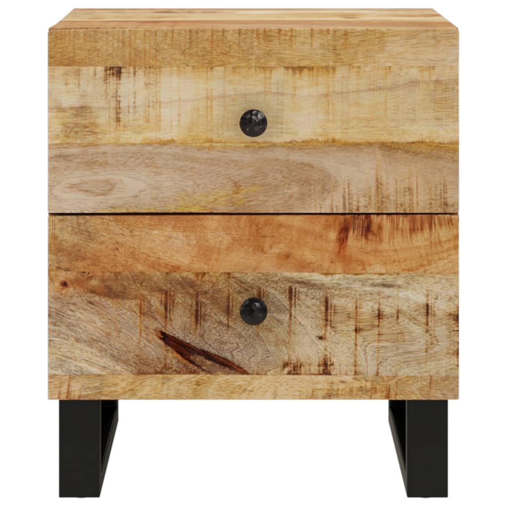 vidaXL Noptiere, 2 buc., 40x33x46 cm, lemn masiv de acacia