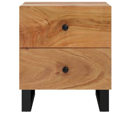 vidaXL Table de chevet 40x33x46 cm Bois d'acacia massif