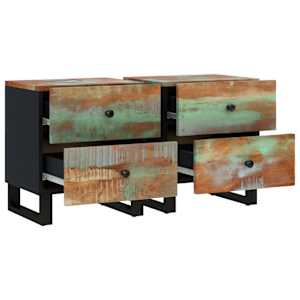 Noční stolky 2 ks 40 x 33 x 46 cm masivní recyklované dřevo - obrázek 8