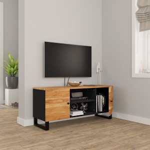 TV skříňka 105x33x46 cm masivní akáciové dřevo - obrázek 3