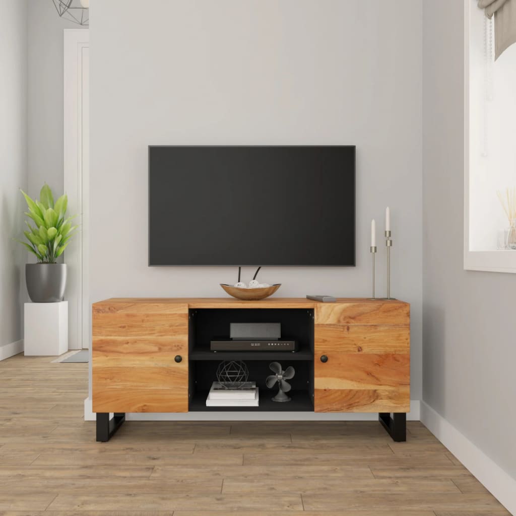vidaXL Comodă TV, 105x33x46 cm, lemn masiv de acacia