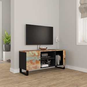 vidaXL Mobile Porta TV 105x33x46 cm in Legno Massello di Recupero