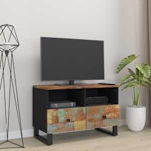TV skříňka 70 x 33 x 46 cm masivní recyklované dřevo - obrázek 3