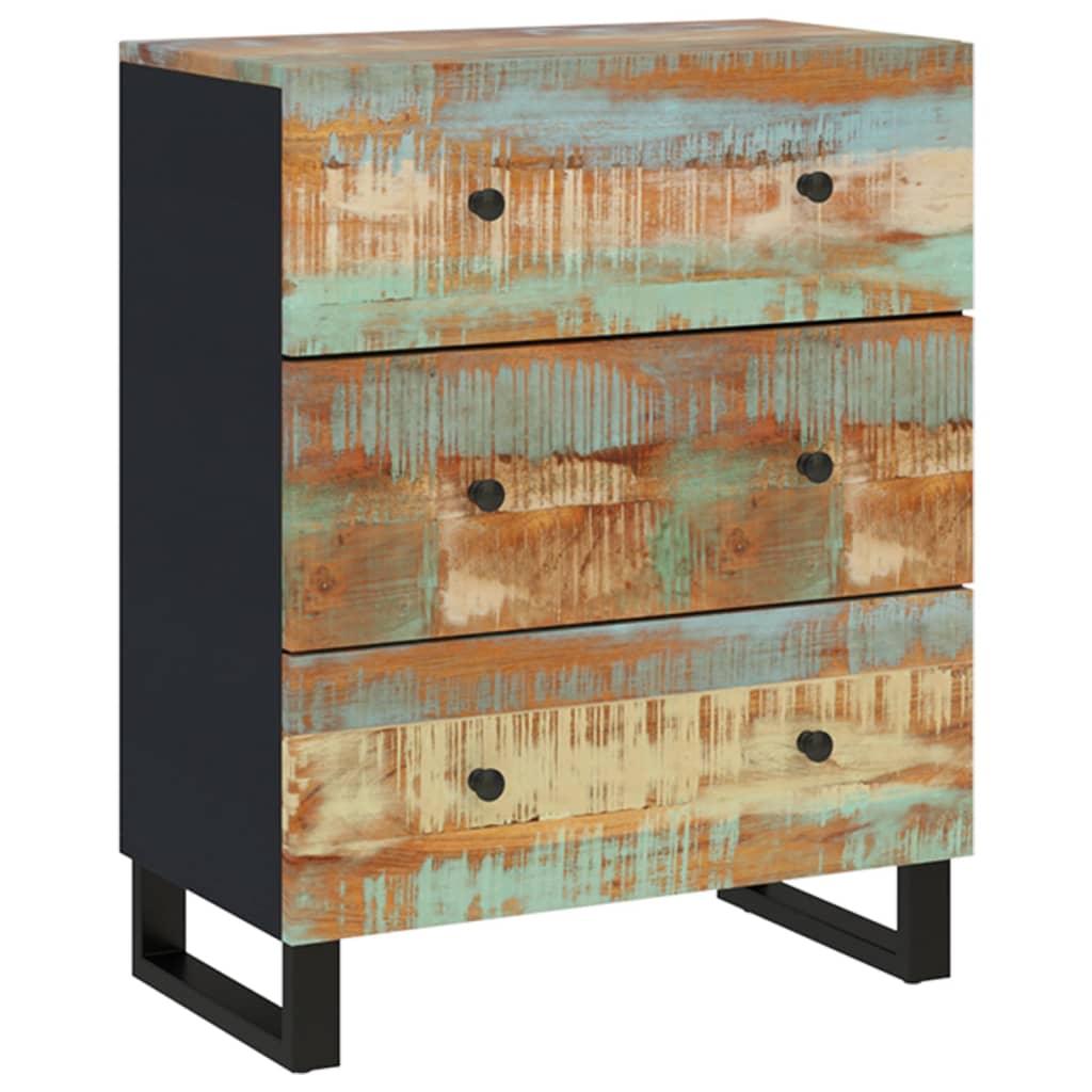 Dressoir 60x33x75 cm massief gerecycled hout image 13