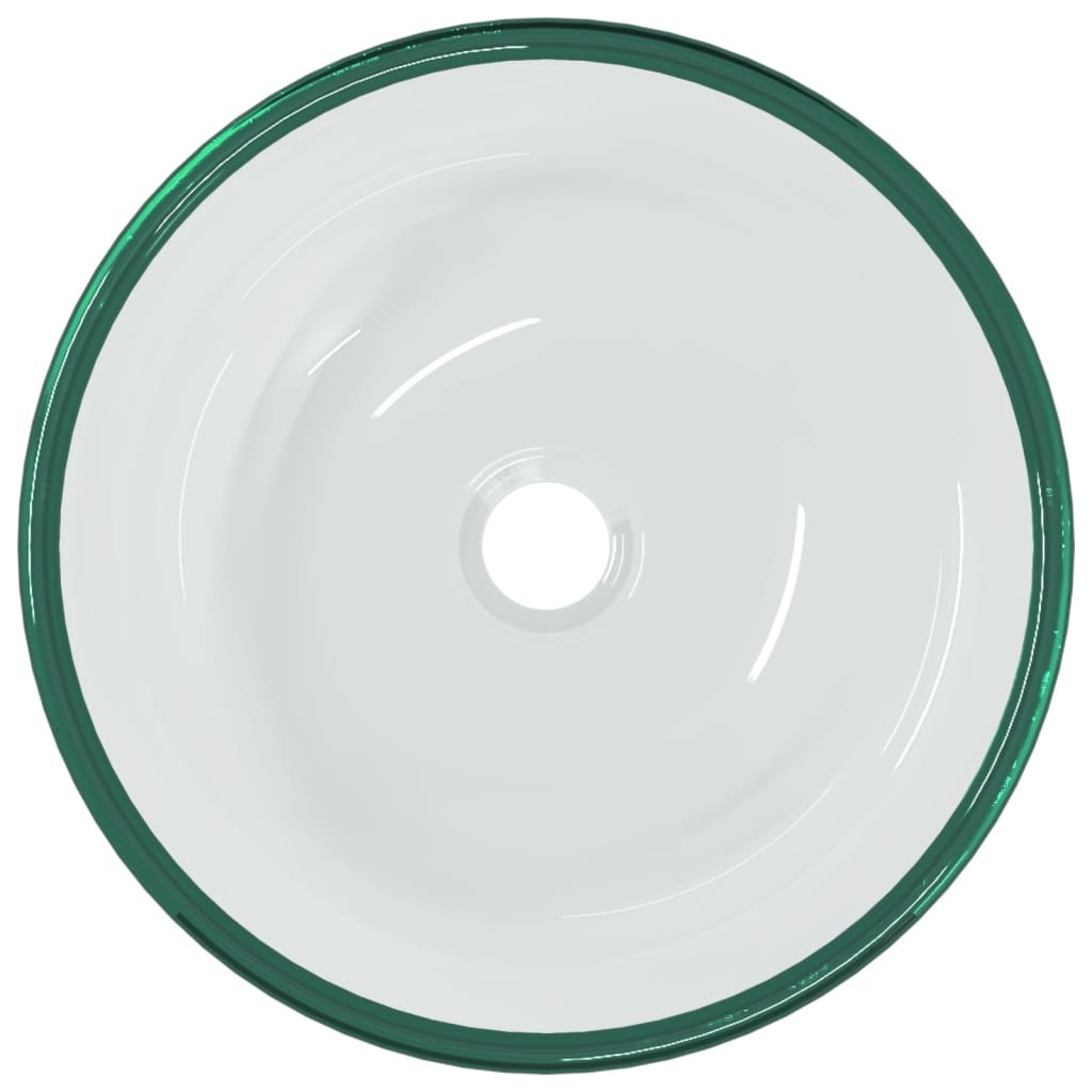 vidaXL Wasbak 35x12 cm gehard glas transparant afbeelding