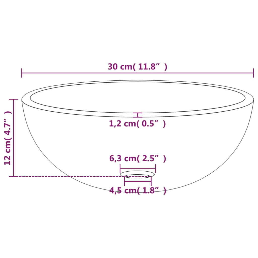 Chiuveta vidaXL, transparent, 30x12 cm, sticla securizata 2 8720287124801 g en hd 3