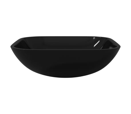 vidaXL Um&yacute;vadlo sklo 42x42x14 cm čierne