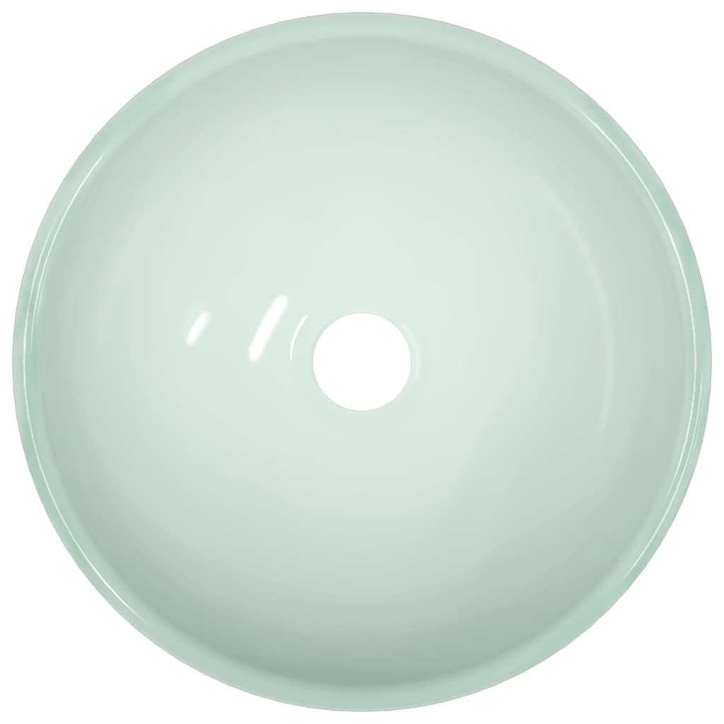 vidaXL Wasbak 30x12 cm gehard glas wit afbeelding