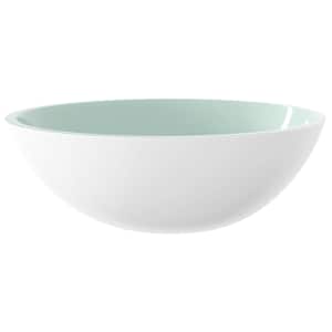 vidaXL valamu, klaas, 50 x 37 x 14 cm, valge