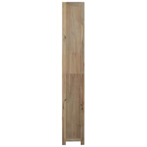 Knihovna se 7 policemi 80 x 30 x 200 cm masivní akáciové dřevo - obrázek 4