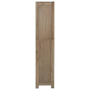 Knihovna s 5 policemi 80 x 30 x 140 cm masivní akáciové dřevo - obrázek 4