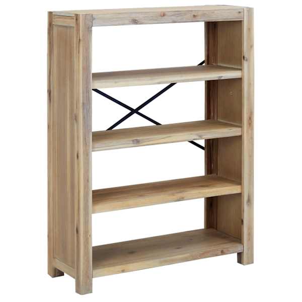 vidaXL 4 riiuliga raamaturiiul 80 x 30 x 110 cm, akaatsiapuit