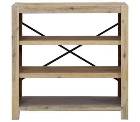 vidaXL Biblioth&egrave;que 3 niveaux 80x30x80 cm Bois solide d'acacia