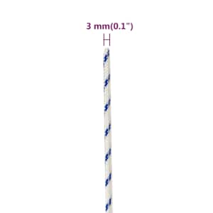 Lodní lano bílé 3 mm 50 m polypropylen - obrázek 6