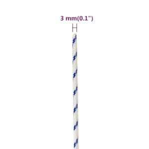 Lodní lano bílé 3 mm 500 m polypropylen - obrázek 6