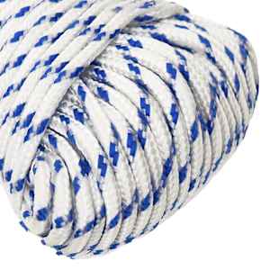 Lodní lano bílé 4 mm 250 m polypropylen - obrázek 4