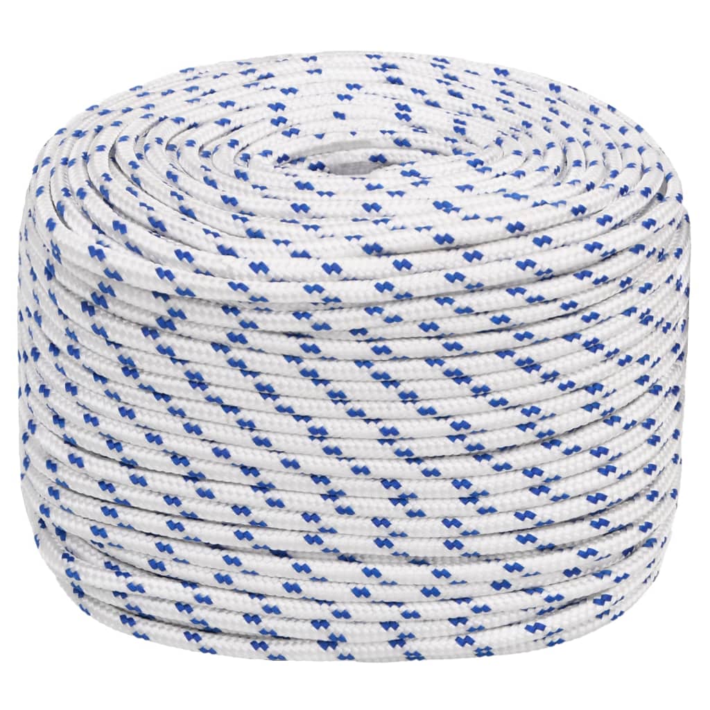 vidaXL Boot touw 8 mm 25 m polypropyleen wit afbeelding