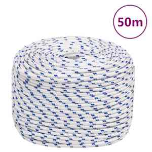 Lodní lano bílé 8 mm 50 m polypropylen - obrázek 1