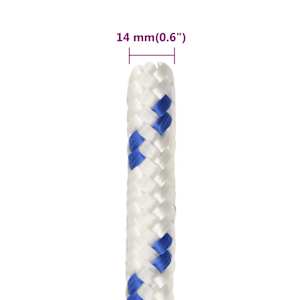Lodní lano bílé 14 mm 25 m polypropylen - obrázek 6