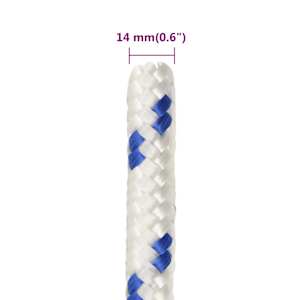 Lodní lano bílé 14 mm 100 m polypropylen - obrázek 6