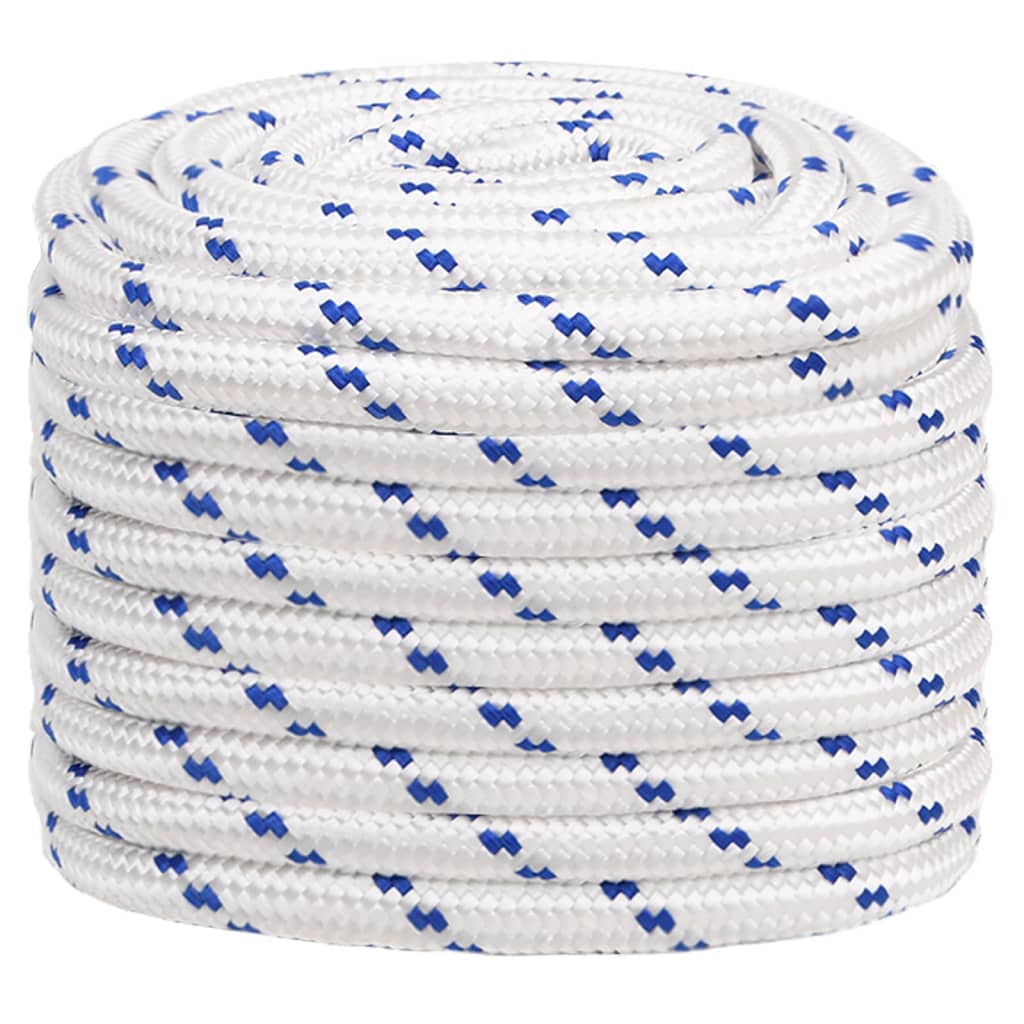 vidaXL Boot touw 20 mm 25 m polypropyleen wit afbeelding