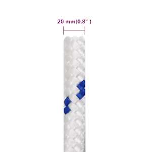 Lodní lano bílé 20 mm 25 m polypropylen - obrázek 6