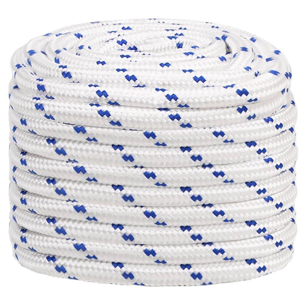 vidaXL Boot touw 20 mm 50 m polypropyleen wit afbeelding