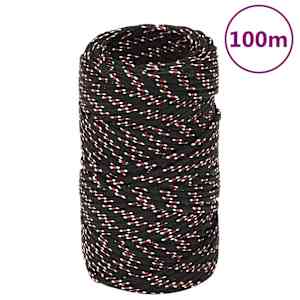 Lodní lano černé 2 mm 100 m polypropylen - obrázek 1