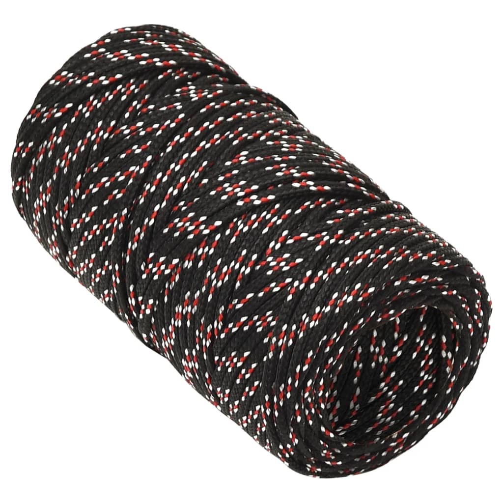 Thumbnail - vidaXL Bootsseil Schwarz 2 mm 500 m Polypropylen