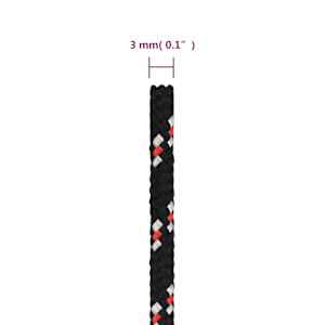 Lodní lano černé 3 mm 50 m polypropylen - obrázek 6