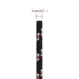 Lodní lano černé 3 mm 250 m polypropylen - obrázek 6