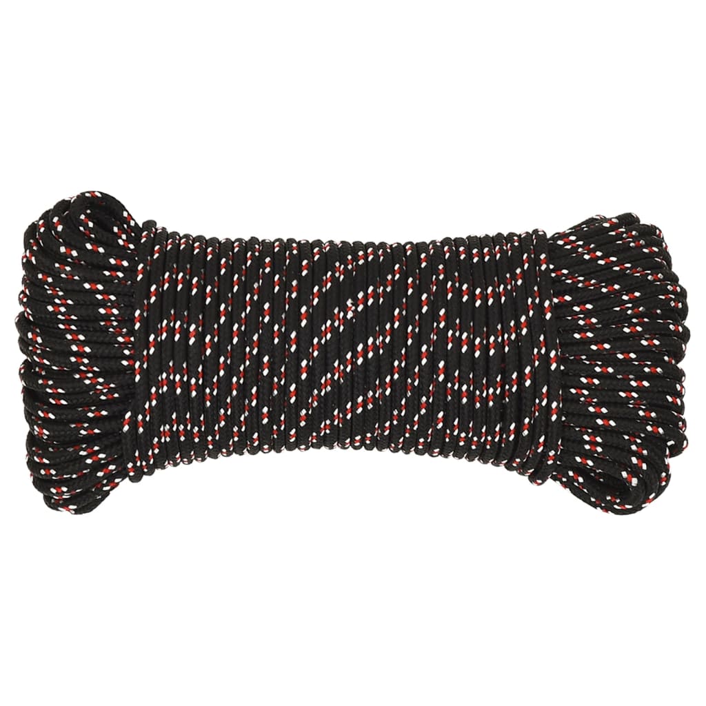 Thumbnail - vidaXL Bootsseil Schwarz 3 mm 500 m Polypropylen