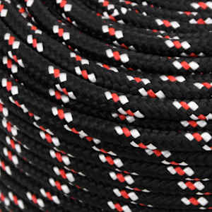 Pracovní lano černé 6 mm 25 m polypropylen - obrázek 4