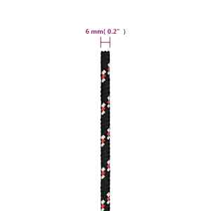 Pracovní lano černé 6 mm 25 m polypropylen - obrázek 6