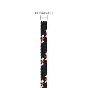 Pracovní lano černé 10 mm 25 m polypropylen - obrázek 6