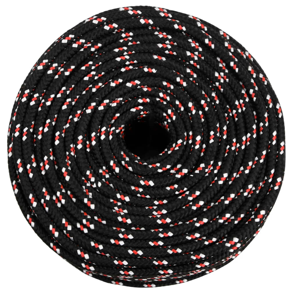 Thumbnail - vidaXL Bootsseil Schwarz 10 mm 100 m Polypropylen