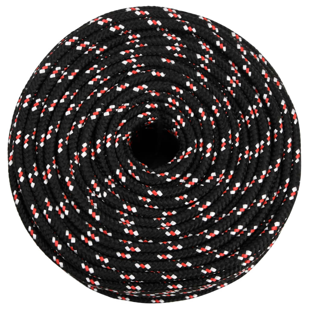 Thumbnail - vidaXL Bootsseil Schwarz 10 mm 500 m Polypropylen