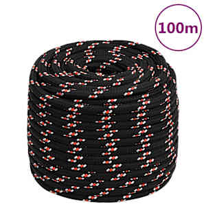 Lodní lano černé 18 mm 100 m polypropylen - obrázek 1