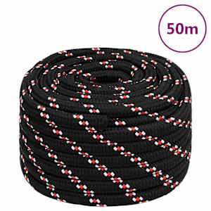 Lodní lano černé 20 mm 50 m polypropylen - obrázek 1