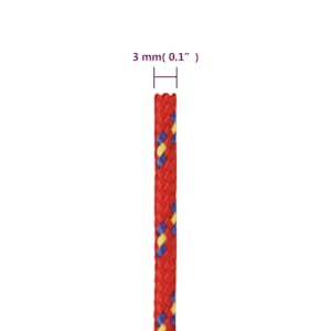 Lodní lano červené 3 mm 50 m polypropylen - obrázek 6