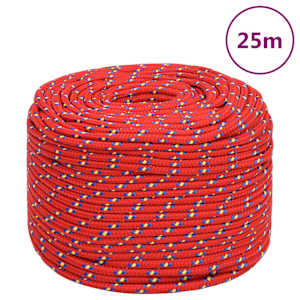 Lodní lano červené 6 mm 25 m polypropylen - obrázek 1